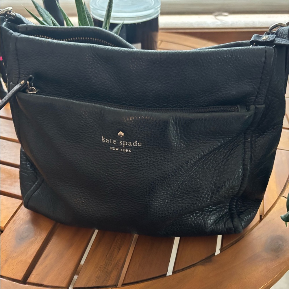 Kate Spade small Black Leather Shoulder Bag